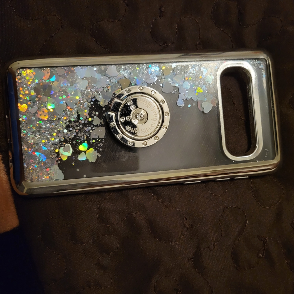 Holographic Glitter Phone Case with Ring Holder